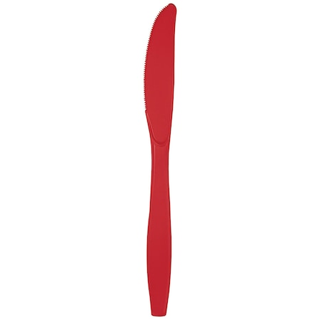 Touch Of Color Classic Red Plastic Knives, 7.5", 288PK 010573